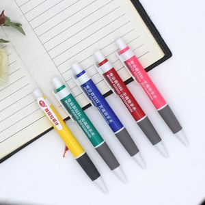 Wholesale Custom Logo Advertising Ballpoint Pen Simple Press Design with <b>Plastic</b> Material for Stationery Supplies and Gifts - Product Image 3