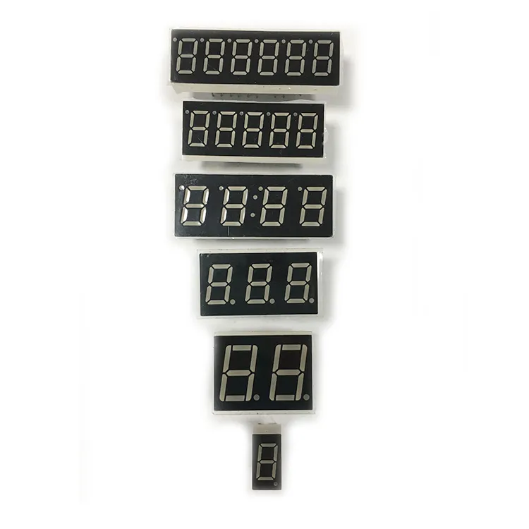 Kit d'affichage numérique d'horloge 0.28 0.36 0.4 0.56 pouces 1/2/3/4/5/6 Bit Tube Led