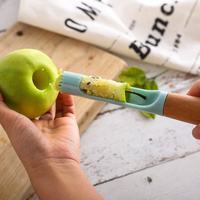 Removedor de Núcleos de Frutas Manual de Plástico PP, Descorazonador de Manzanas y Tomates Premium