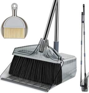 Vente en gros de balais en acier inoxydable pour le nettoyage ménager balai et pelle à poussière - Product Image 1