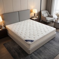 Matelas hybride à ressorts ensachés 7 zones, latex naturel, haute qualité de sommeil, orthopédique, usage hospitalier et hôtelier, épaisseur 20 cm, polyester