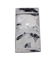 Sac de rangement en plastique pvc transparent à fermeture à bouton-pression vente en gros