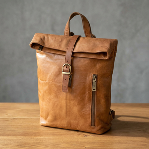 Elegant Genuine Leather Fashion <b>Clutch</b> Zipper Closure Cross-Body Strap Two Straps 2-2.9L Capacity Waterproof Travel Women's - Product Image 4