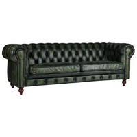 Moderne amerikanische Art Wohn möbel Dreisitzer Chesterfield Leders ofa