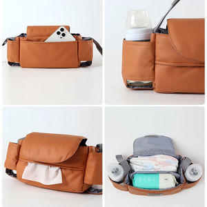Bolsa Organizadora Universal Personalizada para Cochecito de Bebé con Portavasos, Accesorios para Cochecito, Bolsa de Pañales Colgante para Viajes de Mamá - Product Image 3