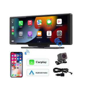 Xe Tải Và Xe Buýt Xếp Hộp Đen Di Động <span class=keywords><strong>Dvr</strong></span> 1080P Android Không Dây 12Inch Carplay Dashcam Xách Tay Xe Máy Nghe Nhạc Miễn Phí Phía Sau Xem Cam - Product Image 1