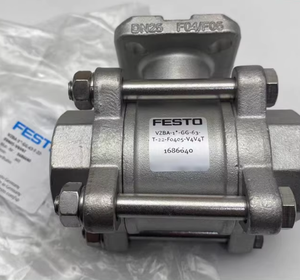 วาล์วบอล Festos VZBA-1/2"-GG-63-T-22-F0304-V4V4T 1686636 แบบ 2/2 ทาง ขนาดเกลียว G1/2 สำหรับควบคุมของไหลในอุตสาหกรรม - Product Image 3