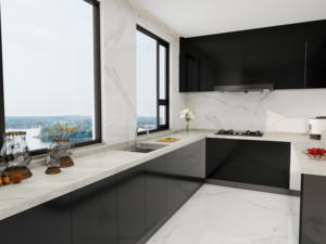 <span class=keywords><strong>Livre</strong></span> de sol moderne en pierre frittée de luxe assorti à un fini poli antidérapant résistant aux acides garantie de 5 ans pour salle à manger et salon - Product Image 2