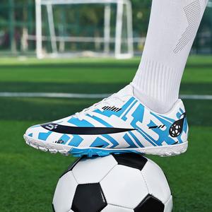 Chaussures <span class=keywords><strong>de</strong></span> football antidérapantes en gros, chaussures <span class=keywords><strong>de</strong></span> sport unisexes, crampons <span class=keywords><strong>de</strong></span> football, baskets basses, bottes pour jeunes, semelle extérieure en TPR synthétique - Product Image 4