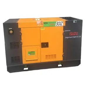 50kva 40KW 55KVA 44KW бесшумный дизельный генератор с двигателем lSUZU бесшумный дизельный генератор