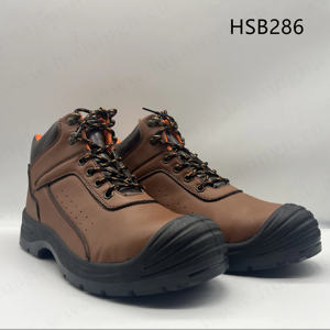 Chaussures de travail HY, <span class=keywords><strong>prix</strong></span> d'usine, qualité supérieure, tige en cuir nubuck, soutien de la <span class=keywords><strong>cheville</strong></span>, pour usine <span class=keywords><strong>chimique</strong></span>, anti-perforation et anti-choc, chaussures de sécurité HSB285 - Product Image 4
