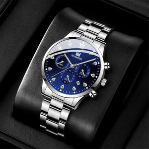 3pcs Set Hommes Retro Hip Hop <span class=keywords><strong>Noir</strong></span> Métal Montres-bracelets Casual Big Dial Quartz Reloj Hombre Fashionable - Product Image 5