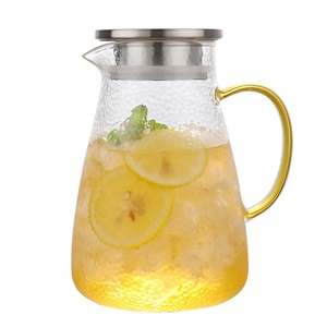 Housrhold martillo vidrio agua fría jarra de jugo de 1400ml de vidrio de borosilicato lanzador - Product Image 1