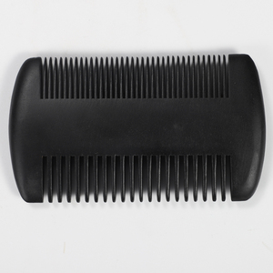 Peigne à double face en bois massif finition noire, à dents fines, anti-poux et anti-pellicules, antistatique, outil de toilettage du cuir chevelu, vente en gros - Product Image 4