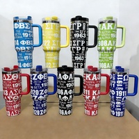 Thermos Magic Color Ion Plated Ice Bully de 40 oz de deuxième génération, nouveau modèle en acier inoxydable 304, tasse de voiture avec impression personnalisable