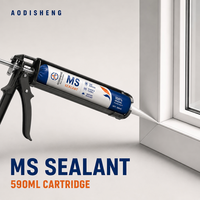 Sealant Silikon Modifikasi MS Polymer Hybrid Caulk Tanpa Primer, Dapat Dicat untuk Konstruksi Eksterior Fasad Kaca