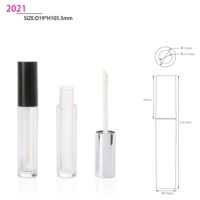 Récipient de maquillage de couleur rose, Tubes ABS pour brillant à lèvres, personnalisés, 50 pièces