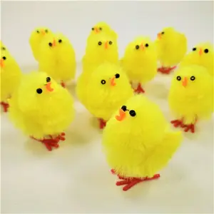 Groothandel Mini Easter Chicks 32 Stuks Pluche Kleine Kip Cadeau Voor Decoratie