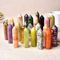 Vente en gros de pierres précieuses naturelles polies de bonne qualité, pointes de cristal de guérison, tour de cristal, baguette pour la décoration de la maison