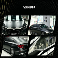 Film de protection pour voiture en PET givré noir, film vinyle noir mat satiné, film d'emballage automobile auto-adhésif sans bulles d'air