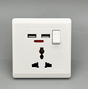 Interrupteur intelligent à double position de type 146, norme britannique, 13A, commande vocale (Google Home pour Alexa), Arabie Saoudite, Malaisie - Product Image 5