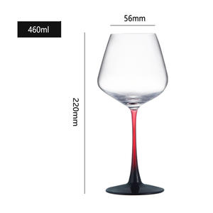 Gobelet en verre de cristal de luxe de haute qualité fait à la main <span class=keywords><strong>Bourgogne</strong></span> Bordeaux Verre à <span class=keywords><strong>vin</strong></span> rouge et à champagne avec fond noir - Product Image 4
