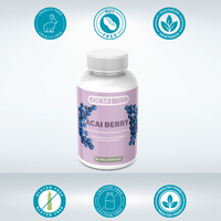 Cápsulas de Acai Berry Slim OEM/ODM - Quemador de Grasa Natural y Potenciador del Metabolismo, Extracto de Té Verde, L-Carnitina, Producto para el Cuidado de la Salud para Adultos