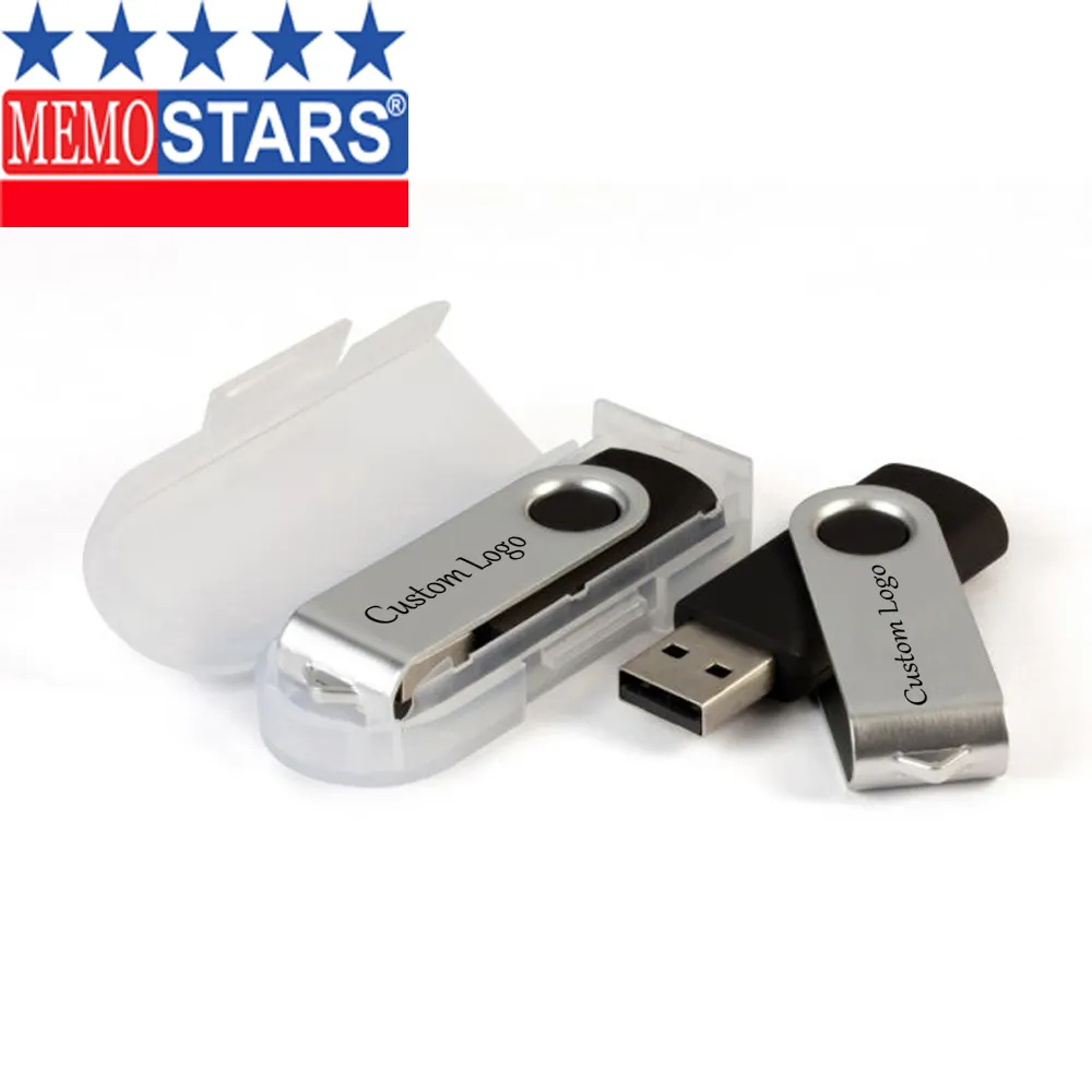 Pengiriman Cepat Harga Murah SDK Klasik Twister USB Flash Memori Stik Drive dengan Kotak PP Mini untuk Hadiah Promosi