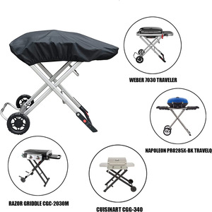 Couverture de barbecue à <span class=keywords><strong>gaz</strong></span> extérieure portable couverture de <span class=keywords><strong>plaque</strong></span> de gril en tissu Oxford réglable avec fonction anti-poussière accessoires de barbecue de qualité supérieure - Product Image 5