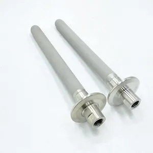 Food Grade Beer Head Sintered Stone 1.5" Tri-Clamp NPT Thread Length 8 inch Stainless Steel Beer Carbonation Stone