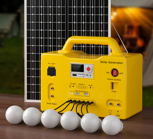 Sistema de Energía Solar Portátil para el Hogar, para Iluminación y Carga de Teléfonos, Radio MP3, Estación de Energía de 20w - Product Image 5