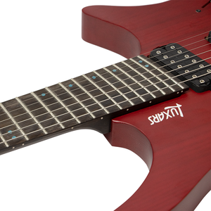 Groothandel Oem Snaarinstrument Hh Humbucker Pick-Ups 24 Afgeronde Kant Frets Hoge Kwaliteit <span class=keywords><strong>7</strong></span> Snaren Headless Elektrische Gitaar Kit - Product Image 3