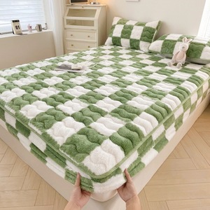 Nuevo Juego de Ropa de Cama de Lujo de Alta Calidad 2026: Sábana Ajustable de Terciopelo Lácteo, Cubrecama, Protector de Colchón y Juego de Ropa de Cama - Product Image 5