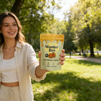 Gomitas de Miel Superalimento al por Mayor, Apoyo para el Bienestar y la Energía, Polen de Abeja y Propóleo, Suplemento Sin Gluten, Dulces de Gomitas de Abeja