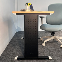 Table de bureau moderne avec plateau MFC, bureau de conférence simple, table de réception exécutive, mobilier de bureau commercial