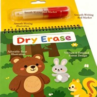 Kit Buku Lukis Air Ramah Kulit Eco Magic dengan Pola Unik dan Halus, Mainan Edukatif untuk Perjalanan