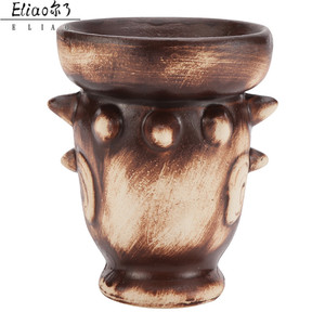 Yiwu Erliao Bền Sử Dụng Hookah Đầu Chuyên Nghiệp Nhà Sản Xuất Hookah Shisha Bát Mới Phổ Biến Shisha Đầu Đất Sét - Product Image 4