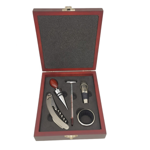 Khuyến mại 5 cái phụ kiện rượu vang Set hộp gỗ corkscrew công cụ cho Đảng cung cấp - Product Image 1