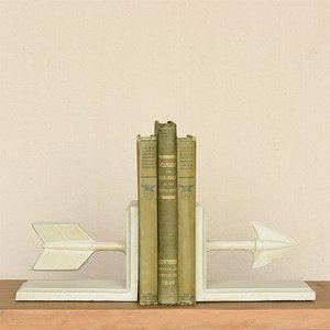 Elegante einzigartige Pfeil Gusseisen Buchs tützen ein Paar Pfeil Buchs tütze Sets Hand Finishing für Bücher ordner Buchhandlung Dekoration - Product Image 3