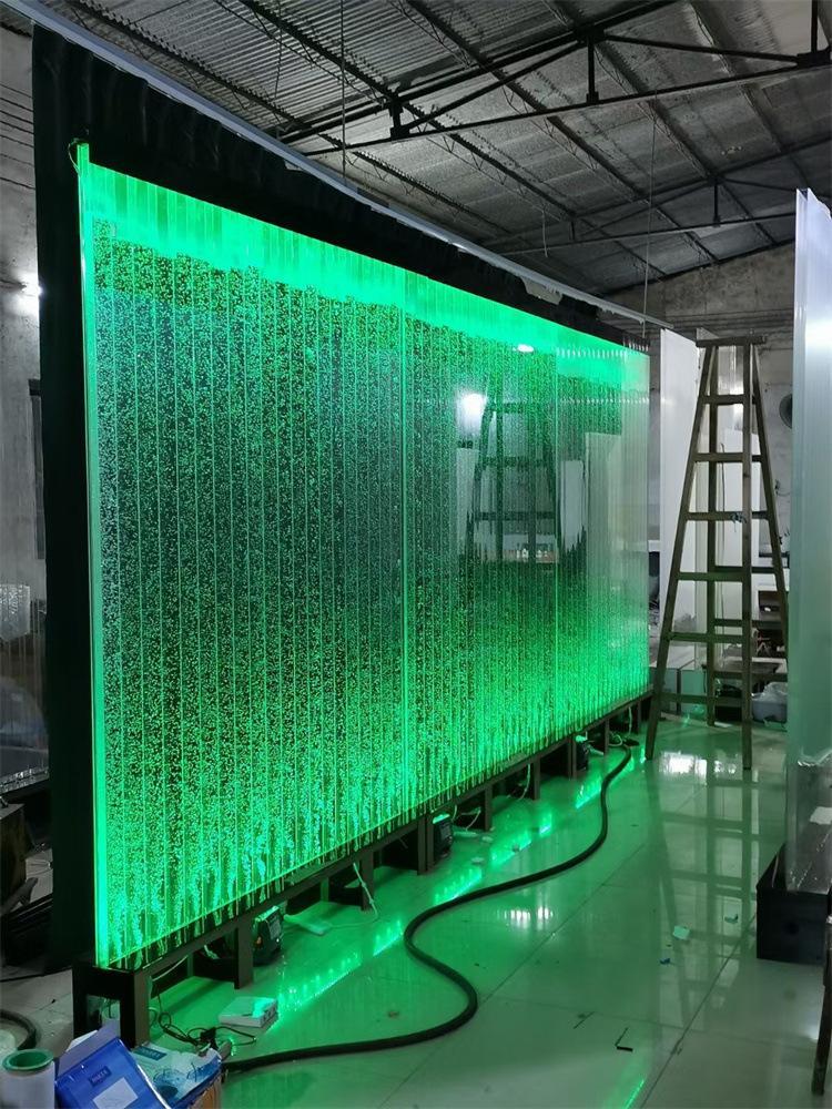 Acrylic Bubble Wall Water Curtain Fountain Large Art Deco Design with Variable LED Lights, Modern Outdoor Lighting Feature · image 6