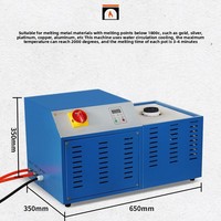 Fourneau de fusion électrique industriel pour l'or, le platine, le cuivre, machine de fusion rapide, fourneau à creuset portable 5 kg 3 kg, fusion en 3-5 minutes