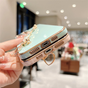 6D cromado TPU Cámara lente protección teléfono caso amor corazón cadena cubierta para Oppo Reno13 <span class=keywords><strong>F</strong></span>/13 Pro/13/12 <span class=keywords><strong>F</strong></span>/11 <span class=keywords><strong>F</strong></span> - Product Image 6