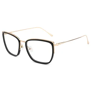 Innovative Small Squire Wire Metal Gold Glasses Frames