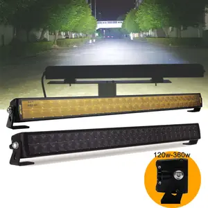 Lampu Bar Led 4x4 BRTLED baris ganda, lampu Led Bar cahaya Ip68 kualitas tinggi 120w 180w 270w 360w 12 Volt