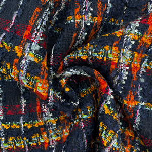 Hilo de nailon y poliéster de alta calidad, tejido de lujo a cuadros, tela de Tweed - Product Image 3