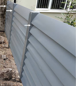 Auvent en aluminium enduit de poudre, lame en aluminium de persienne d'aile pour la fenêtre en aluminium d'auvent - Product Image 5