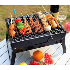 Dispositivo de Seguridad Contra la Falta de Oxígeno, Parrilla de Carbón Plegable de Acero al Carbono, Ligera, Duradera y Portátil, con Control de Perillas, para 3-5 Personas - Product Image 4