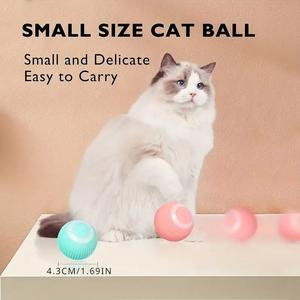 Juguete eléctrico inteligente Usb recargable para gatos, bola rodante automática interactiva, juguetes inteligentes para juegos de gatos de interior - Product Image 3