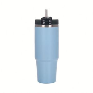 Gobelet isotherme sous vide en acier inoxydable 20 oz pour sports de plein air, tasse de voiture avec paille, pour camping et fitness - Product Image 5