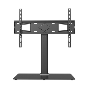 <span class=keywords><strong>Support</strong></span> de télévision universel moderne pour téléviseurs de 32 à 65 pouces, réglable en hauteur, avec cadre en acier et verre trempé, supporte 99 livres, inclinable - Product Image 1